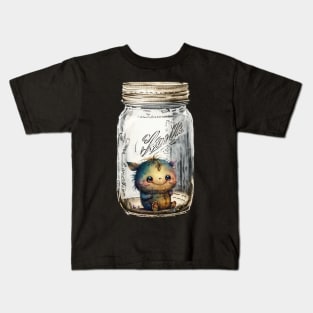 Jar of Sitting Monster Kids T-Shirt